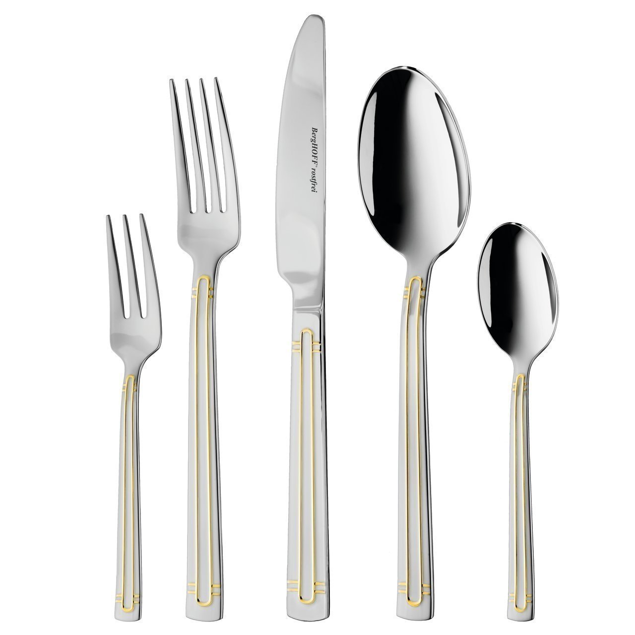 72-delig Heritage bestekset, Zilver/Goud - Roestvrij staal - BergHOFF|Essentials