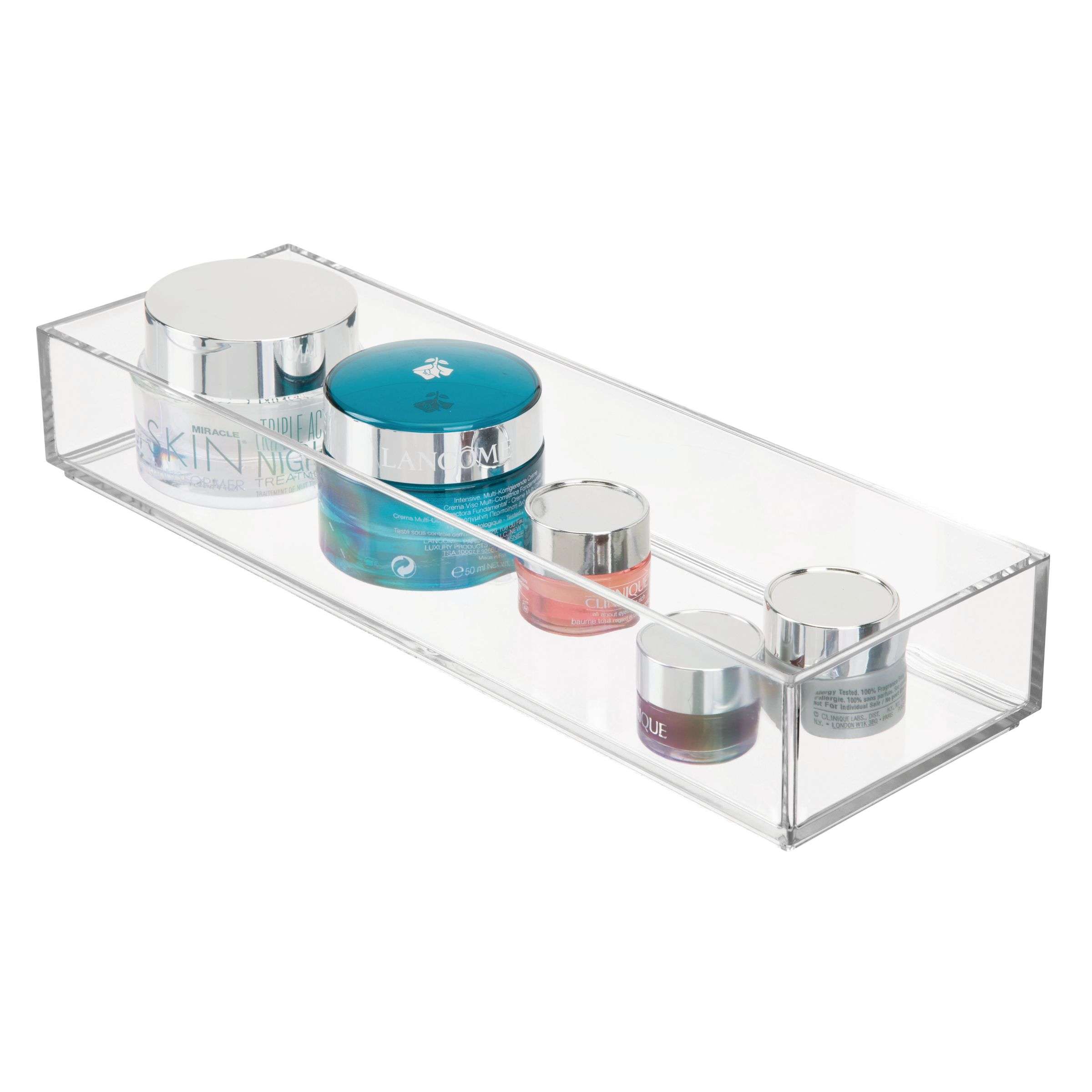 Lade Organizer, Make-up Organizer, 10.2 x 30.5 x 5.1 cm, Transparant, Kunststof - iDesign | Clarity