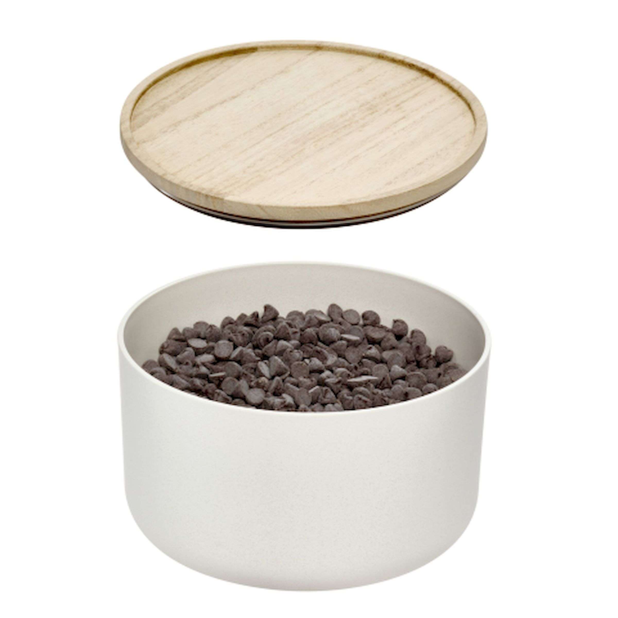 Mengkom met Deksel, Medium - Gerecycled kunststof en Paulownia Hout| Ro Pansino x iDesign