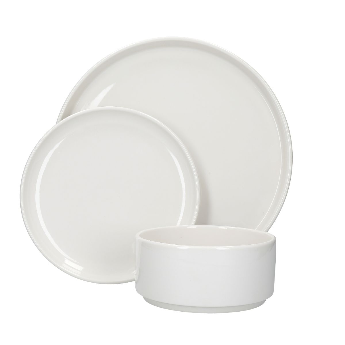 Servies Set, 12 Delig, Porselein, Wit - Mikasa | Camberlie