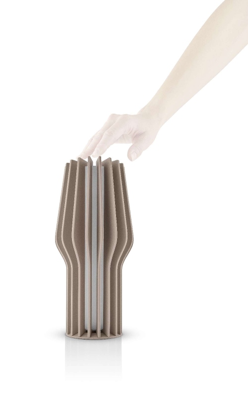 LED Lamp, Tafellamp, Beige, 11 x 11 x 25 cm, Rubber, Kunststof -  Eva Solo | Radiant
