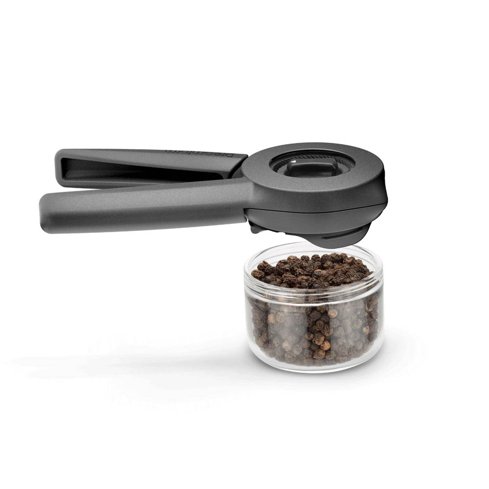 Kruidenmolen Ortwo Lite, Zwart - 17,2cm - Nylon - Instelbaar - Ergonomisch - Peper, zout en Kruiden | Dreamfarm