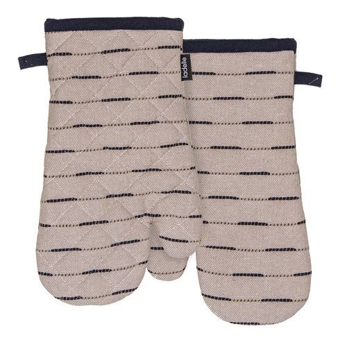 Dash Ovenwant / Ovenhandschoen, Set van 2 Stuks, Indigo, Gerecycled Katoen, 16.5 x 33 cm - Ladelle | Eco Recycled