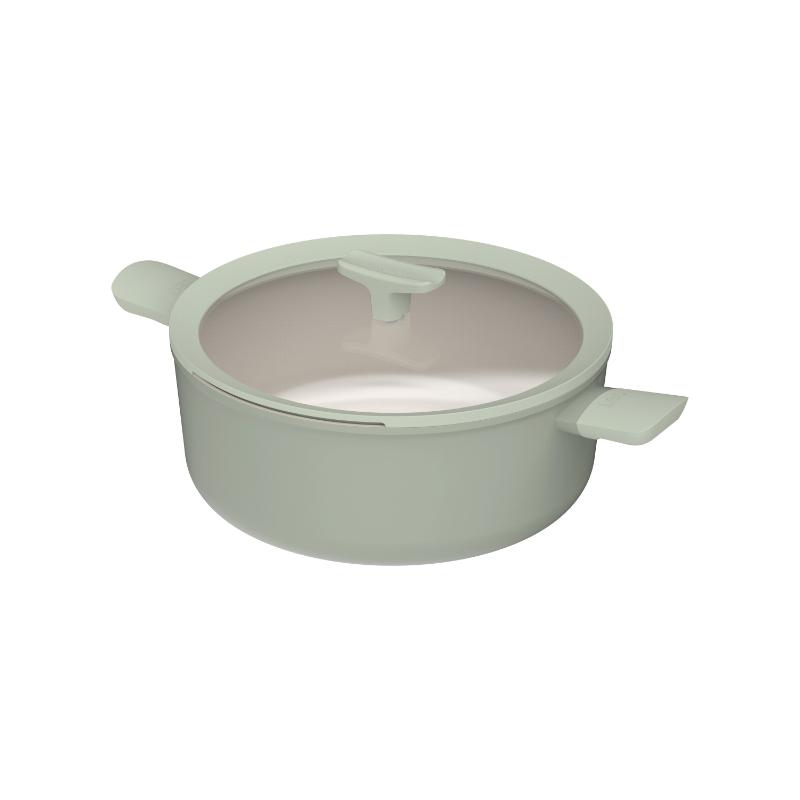 Balance Kookpan, Non Stick, 28 cm, 6.2 L, Sage, Gerecycled Aluminium - BergHOFF | Leo Line
