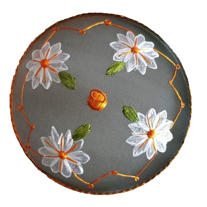 Vliegenkap Witte Bloemen, 35,5 cm – HKS Selection