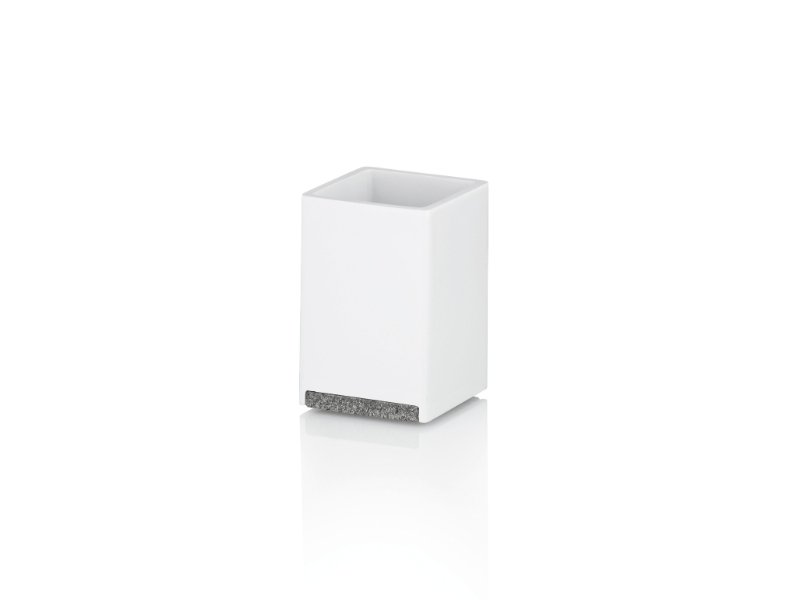 Drinkbeker Badkamer, Steen, Wit - Kela | Cube