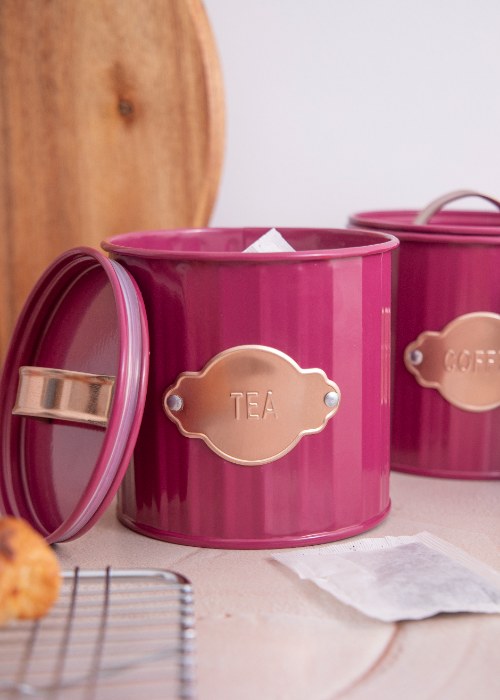 Voorraadbussen, Set van 3 Stuks, 1 L, Bordeaux - KitchenCraft