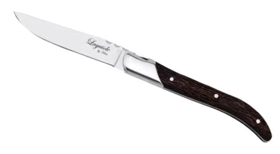 Steakmessen, Set van 6, Wengéhout/RVS, Bruin - In Luxe Giftbox - Laguiole by Haws