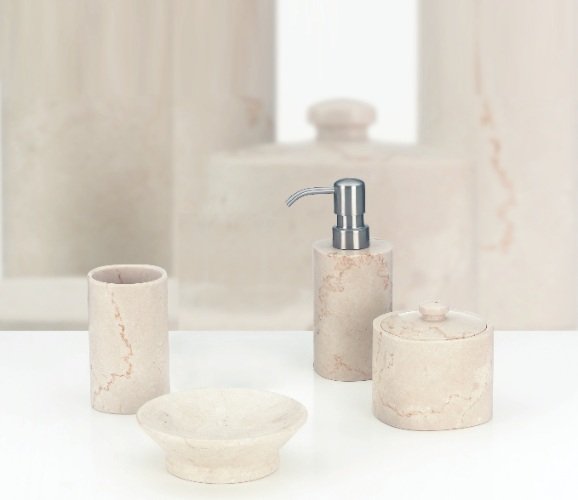 Marble Zeepdispenser - Beige - Kela