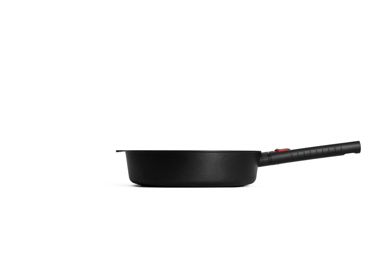 Hapjespan, ø 28 cm, 3.5 L, Gerecycled Aluminium, QXR Non Stick, Inductie - Woll | EcoLogic QXR