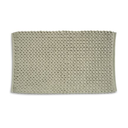 Badkamer Vloerkleed, Badmat, 120 x 70 cm, Taupe, Gerecycled Polyester, Katoen - Kela | Masha