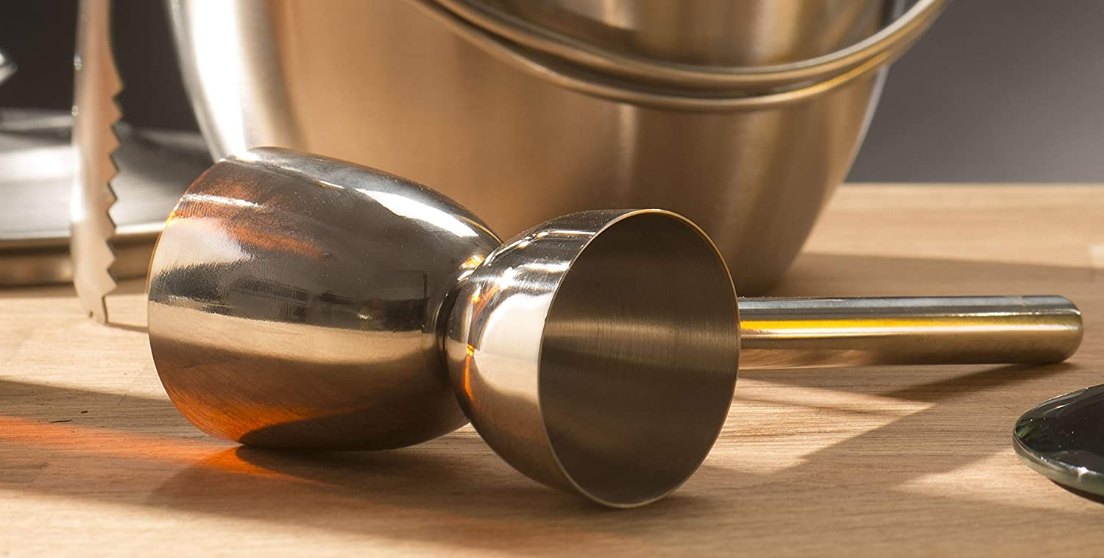 Dubbel Barmaatje, Jigger, RVS - BarCraft