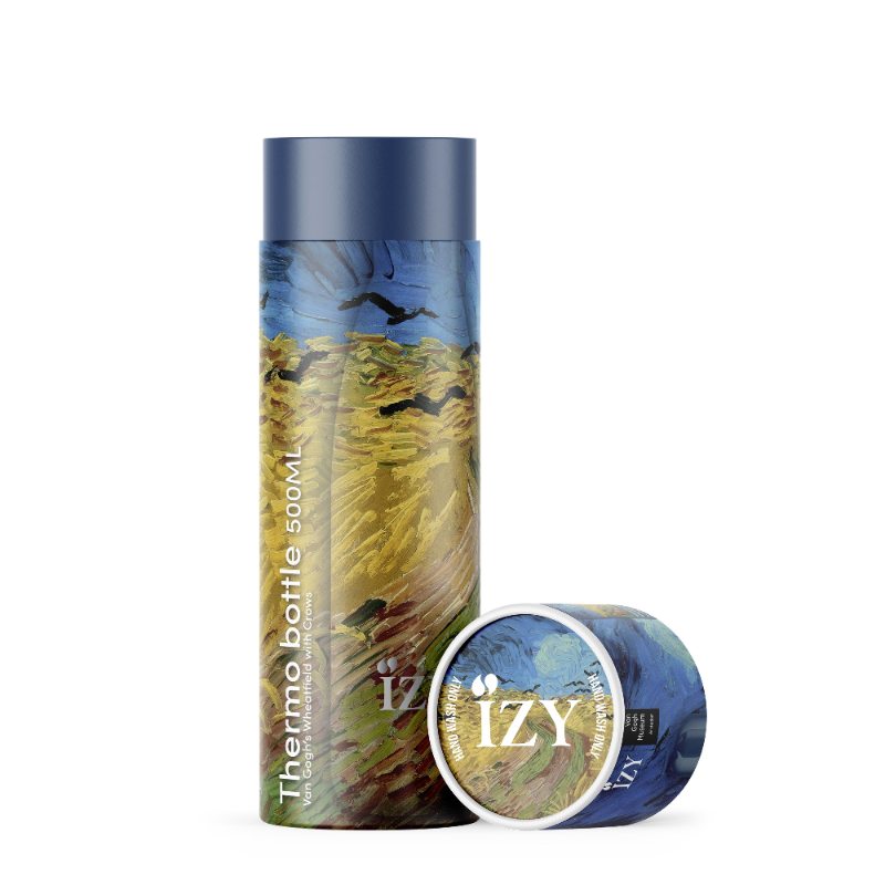 Thermosfles 0.5L, RVS, Korenveld met Kraaien van Gogh - IZY | Art Collection