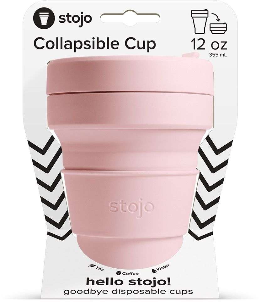 Pocket Cup, Carnation - 355 ml - Drinkbeker - Koffiebeker - Roze - Opvouwbaar | Stojo