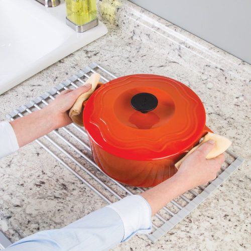 Afdruiprek, Aluminium, 47 x 27.9 x 1.3 cm - iDesign | Metro