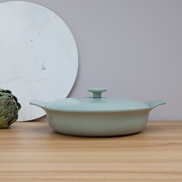 Braadpan met deksel 28 cm, Gietijzer, Groen - BergHOFF | Ron