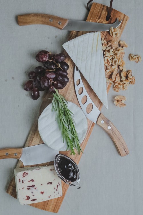 Kaasmessen, Set van 3 Stuks, RVS, Acacia Hout - Artesà