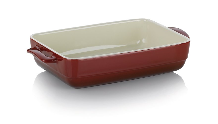 Ovenschaal Keramiek Rood, 37.5 cm x 22 cm - Kela | Malin