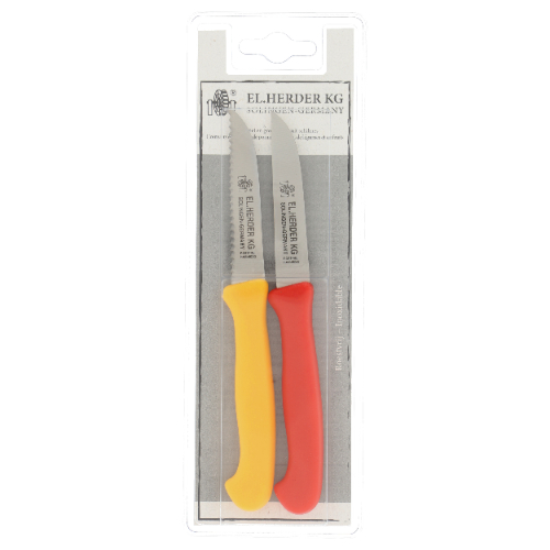 Herder Schilmes, Set van 2 Stuks, RVS, Rood/Geel - El Herder