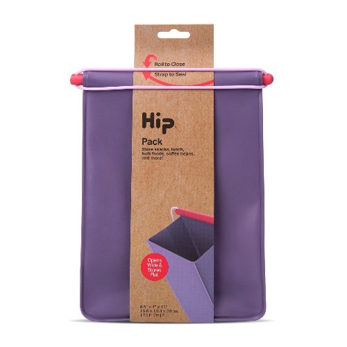 Herbruikbare Lunchzak, Pack - Groot, 4.1 Liter, Paars - HIP