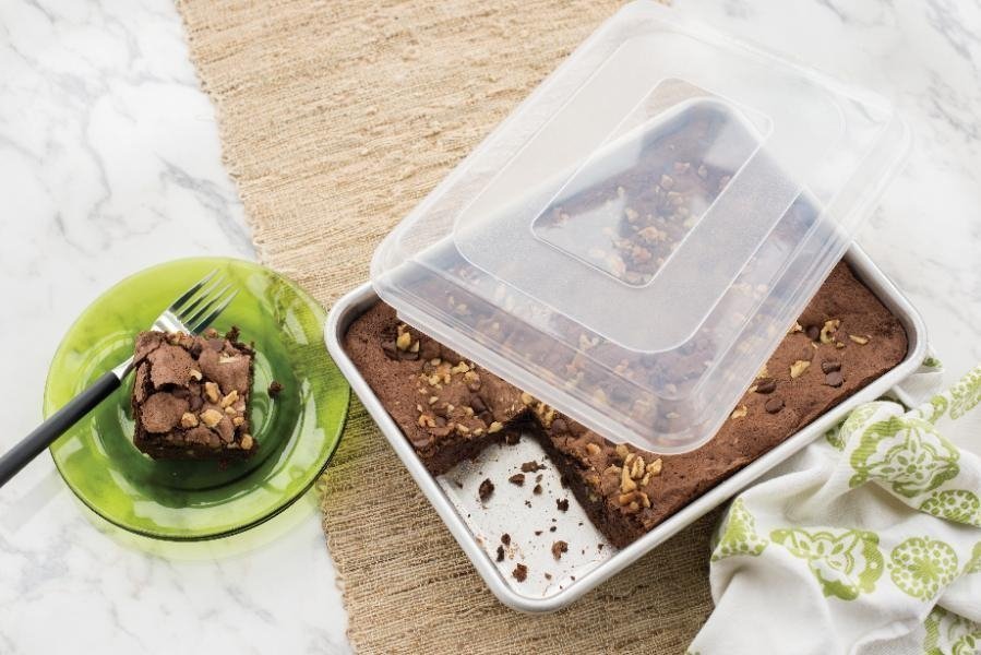 Bakvorm, Rechthoek, met Deksel, 25 x 34 cm, Aluminium, Nordic Ware | Naturals