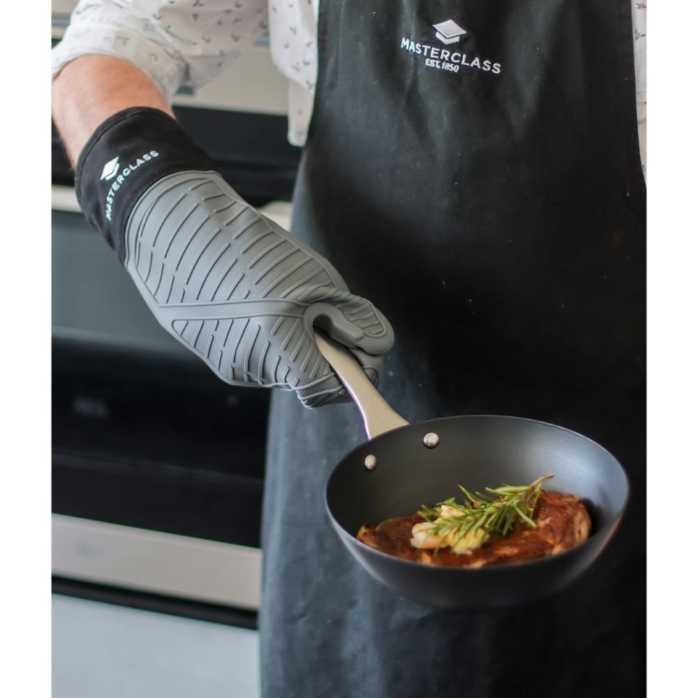 Ovenhandschoen, Siliconen, Zonder Naad, Grijs - MasterClass