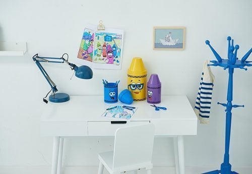 Potlodenbak. Blauw - Polypropyleen - Crayola