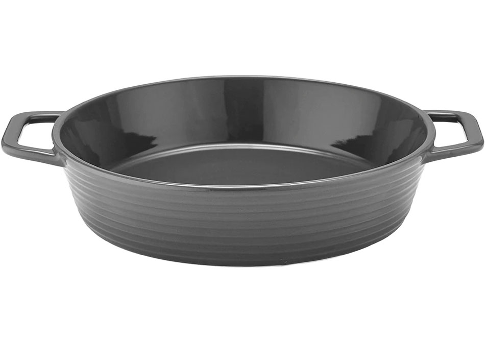 Ovenschaal met Handgrepen, Ø25 cm, Grijs - Ladelle | Homestead