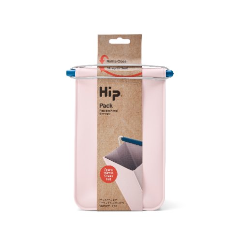 Herbruikbare Lunchzak, Pack - Medium, 2.6 Liter, Licht Roze - HIP