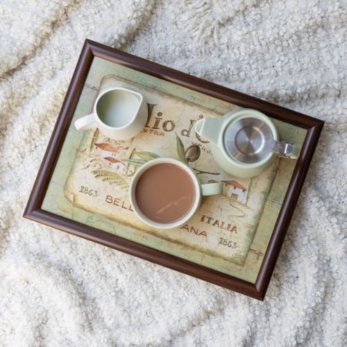 Laptray, Schoot Dienblad,  Olio d'Oliva, 44 x 34 cm - Creative Tops