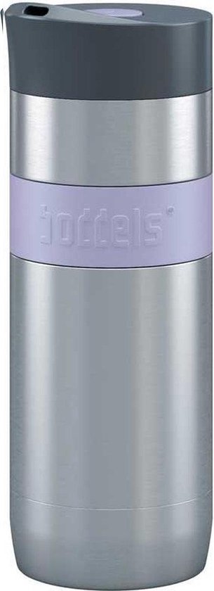 Thermosbeker, 0.37 L, Lavendel Blauw, Dubbelwandig, Vacuüm Geïsoleerd - Boddels | Koffje