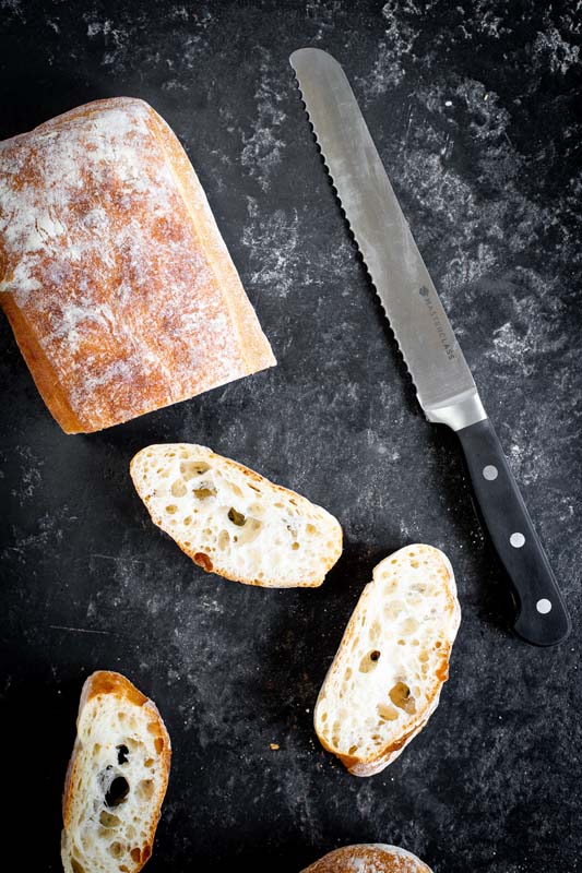 Broodmes 20cm , Afgeronde punt - Tipless - RVS Lemmet - Bread Knife - MasterClass | Tipless
