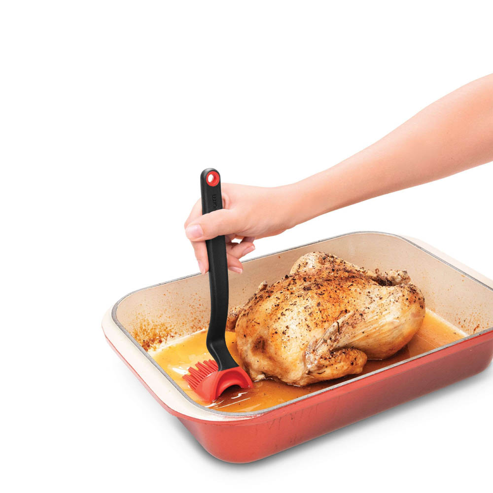 Bakkwast, Rood - Brizzle - Siliconen - Voor invetten, sauzen en marinades | Dreamfarm
