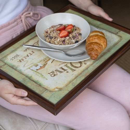 Laptray, Schoot Dienblad,  Olio d'Oliva, 44 x 34 cm - Creative Tops