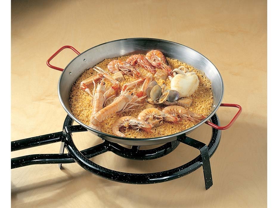 Paella pan, Plaatstaal, 42cm - Garcima | Valenciana