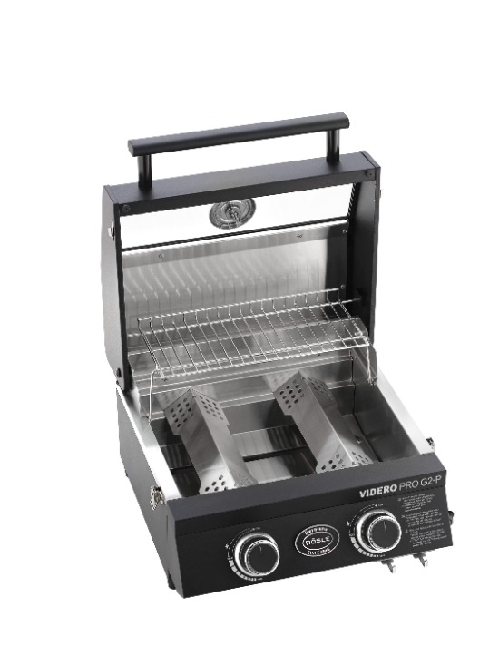 Gasbarbecue G2-P, 30 mbar, Mat Zwart - Rösle |  Videro Pro