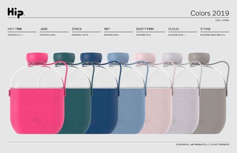 Drinkfles, 650 ml, Roze - HIP