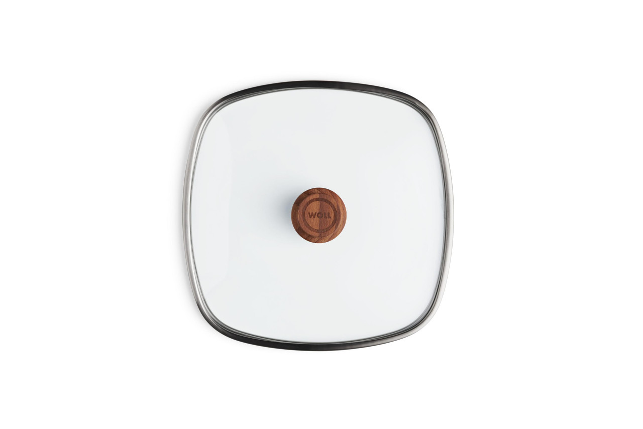 Veiligheidsglas Deksel, Vierkant, 28 x 28 cm, Beukenhout - Woll | EcoLogic QXR