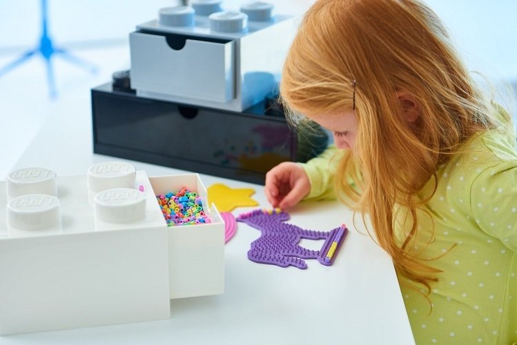 Bureaulade Brick 4, Wit - LEGO