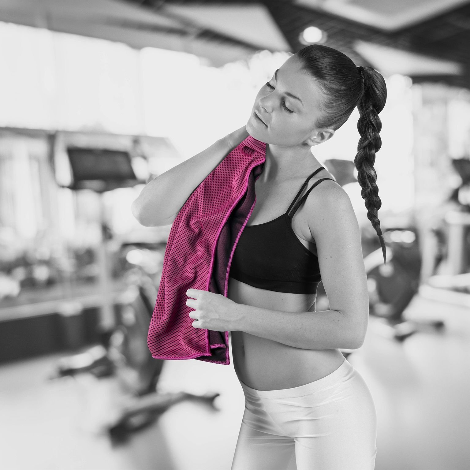 Koelhanddoek, Roze - Microvezel - Celly