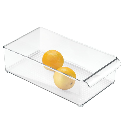 Koelkast Organizer, Hoog, 20.3 x 37.1 x 10.2 cm, Stapelbaar Kunststof, Transparant - iDesign | Fridge Binz