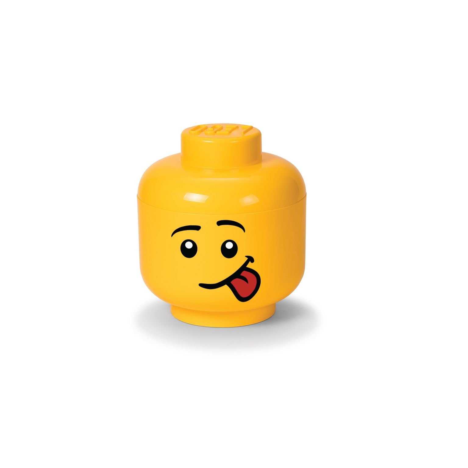 Opbergbox Iconic Hoofd Silly 24 cm, Geel - LEGO