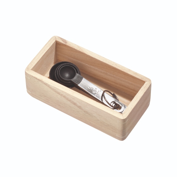 Lade Organizer, 7.6 x 15 x 5 cm, Paulownia Hout, Beige - iDesign | The Home Edit