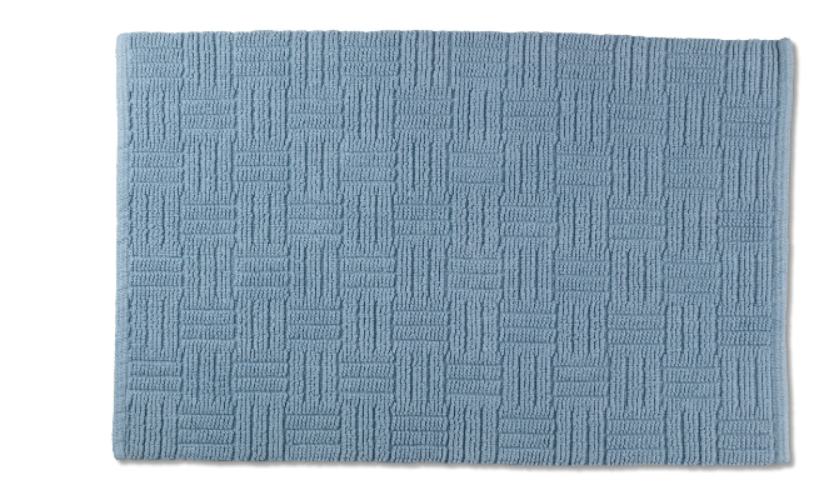 Badmat, Middel, IJs Blauw - Kela | Leana