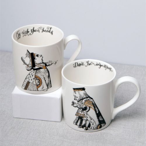His & Hers Mokken, Set van 2 Stuks, Porselein, 0.35 L - V&A | Alice in Wonderland