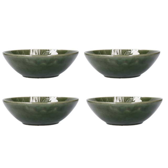 Mikasa Jardin 4pc Stoneware Pasta Bowl Set, 20cm, Gift boxed