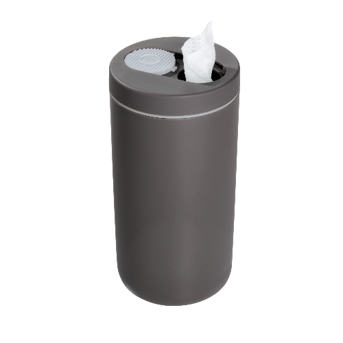Dispenser voor Vochtige Doekjes, Breed, Kunststof, Zwart/Grijs - iDesign | iD Clean