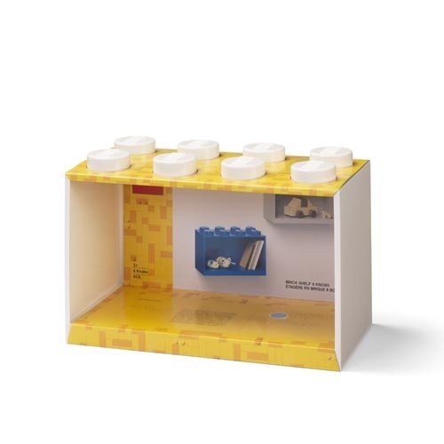 Wandschap 8 Brick, Wit - Polypropyleen - LEGO