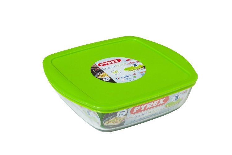 Schaal Vierkant met Deksel. 2.2 liter - Pyrex | Cook & Store