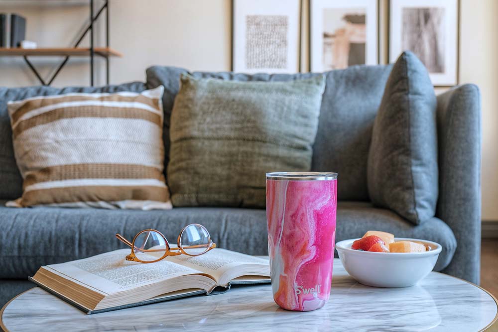 Thermosbeker - Agaat Roze - Koffiebeker - 530ml - Tumbler - Herbruikbaar - S'Well | Rose Agate